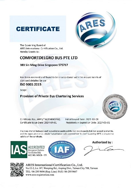 ISO 9001 Certificate